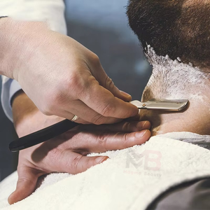 Nueva Navaja de Afeitar Manual de Una Sola Hoja para Barbería, Cuchilla de Afeitar de Acero Inoxidable con Mango Plegable - Product Image 5