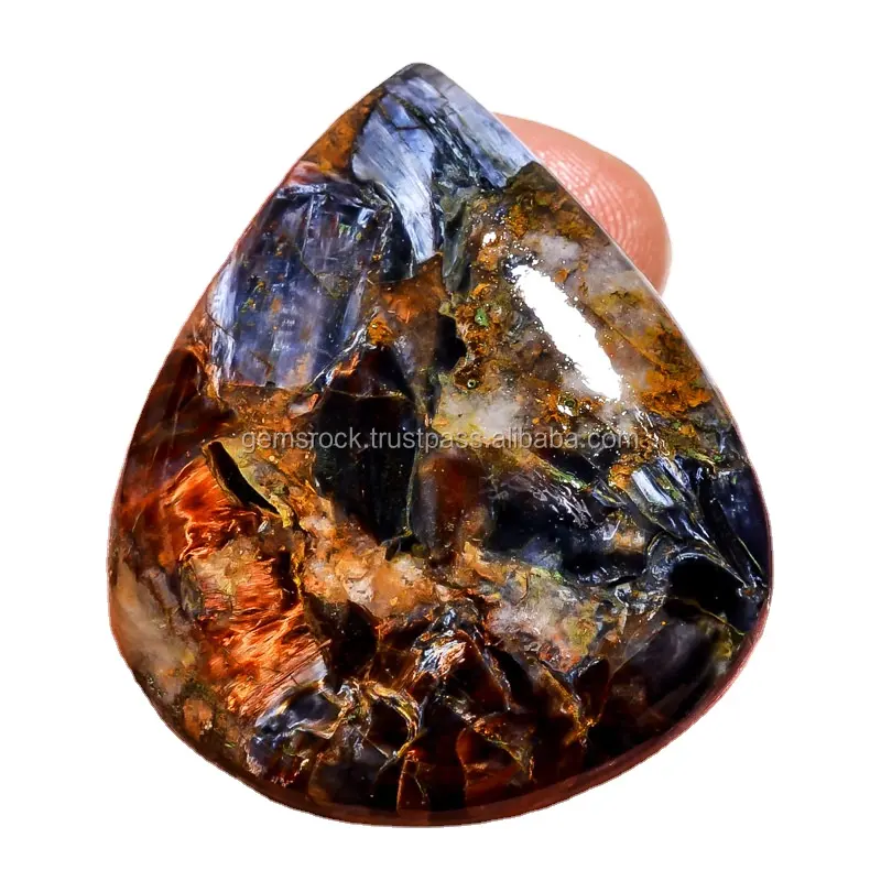 Mavi Pietersite Cabochon yarı değerli şifa eskitme gevşek taşlar doğal mavi tonları Pietersite taşlar gevşek Cabochons