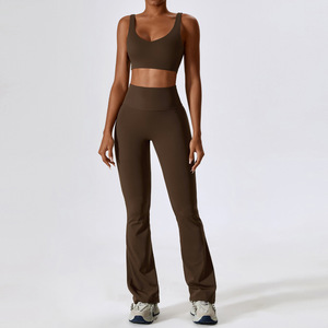 Custom Logo Women Gym Sportswear Fitness Workout Yoga Sets for Women - Product Image 1