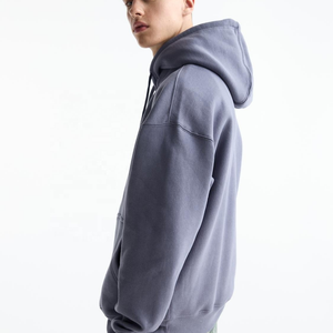 Men's 100% Cotton Fleece Oversized <b>Hoodie</b> <b>Red</b> Thermal Print Pattern Warm Muff Pockets and Laced Neck for Winter - Product Image 3