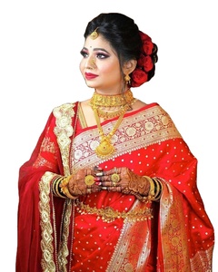 Sari indien en viscose/polyester pour femmes à la mode - Vêtement de fête Sari de réception Meilleur prix de gros Personnalisable OEM/ODM - Product Image 1