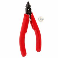 Knipex 75 02 125 SB Alicates de corte diagonal electrónicos de acero inoxidable con agarre de PVC extrafino de 125 mm, peso ligero