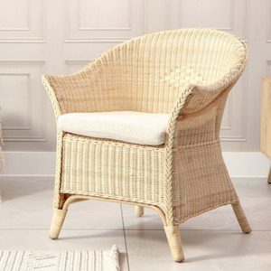 Sillas de ratán, últimas novedades en muebles para comedores, silla blanca tejida a mano al por mayor - Product Image 1