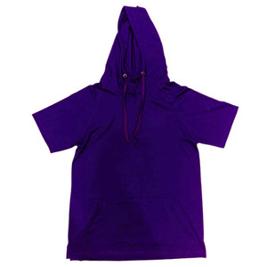 Sudadera con Capucha Ligera de Verano, 100% Algodón, Transpirable, Informal, de Alta Calidad, para Hombre, Manga Corta, Servicio OEM al por Mayor - Product Image 6