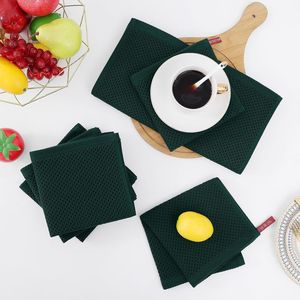 Panni da Cucina in Cotone 100% a Nido d'Ape Ultra Morbidi e Assorbenti ad Asciugatura Rapida 30x30 cm Confezione da 6 Nero Scuro - Product Image 2