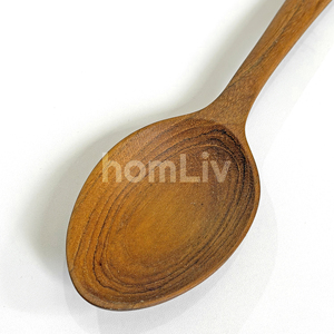 ช้อนไม้สักธรรมชาติ OEM ช้อนไม้ทำมือสำหรับรับประทานอาหาร ช้อนครัวรักษ์โลก ช้อนเสิร์ฟที่ยั่งยืน - Product Image 2