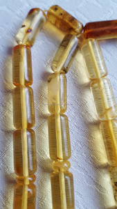 Tasbih en résine ambre transparente, 33 perles, prière islamique, misbaha, tespih, sibha, chapelet pour dhikr, zikr, namaz et culte musulman quotidien - Product Image 5