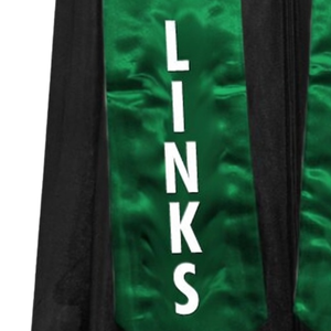 Estola de Graduación de Satén The Links con Nombre de Organización, Verde Kelly, Bordado Personalizado, Banda Académica, Prendas de Honor, Suministro al por Mayor - Product Image 5