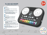 D.J.Toys DJ Go-Go Mixer, Sintetizador de Música para Niños, Controlador de DJ Portátil Compatible con Smartphones, Funciona con Pilas AAA, Edades 5+, Certificado