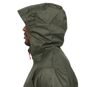 <b>Men's</b> Hooded <b>Waterproof</b> Windbreaker <b>Jacket</b> Canvas Olive <b>Green</b> Polyester Casual Winter Streetwear Outerwear Zipper Closure Front - Product Image 2