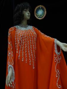 Kaftán de Dubái, Hermoso Kaftán de Colores, Kaftán Tradicional Musulmán, Trabajo Hecho a Mano con Cuentas de Piedra, Diseño Marroquí, Kaftán 2024 - Product Image 2