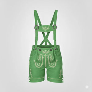 Lederhosen Bávaros con Logotipo Personalizado, Unisex, Oktoberfest, Traje Tradicional Alemán, Cuero Genuino, ZASSON SPORTS ZSF-Bjj-9020 - Product Image 1