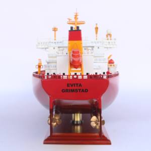 EVITA OIL TANKER - Maqueta de Madera Hecha a Mano del Buque de Carga Comercial Noruego - Product Image 6