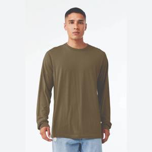 เสื้อยืดแขนยาวผู้ชายผ้าฝ้ายเนื้อนุ่มพิมพ์โลโก้แบบกำหนดเองคุณภาพพรีเมียมระบายอากาศได้ดีสไตล์ลำลองสตรีทแวร์ - Product Image 1