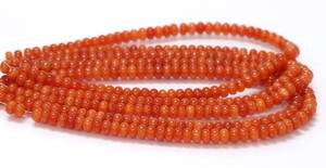 Top Quality Carnelian Quartz Smooth Rondelle Gemstone Beads 8mm Loose Polished Natural <b>Stone</b> Beads for Jewelry Making Wholesale - Product Image 5