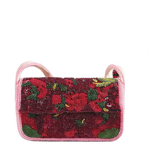 Handcrafted Indian Luxury Casual Daily Fashion Accessory Colorful <b>Beaded</b> Rectangle Baguette Handle Durable <b>Crystal</b> Art RR - Product Image 2