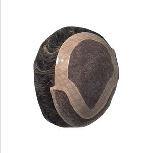 Peluca de Cabello Remy Chino Mono Front Lace Taz de Calidad Premium con Trama Única y Estilos de Ondas Profundas Naturales - Product Image 6