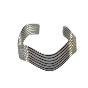 Classic Designing <b>Bracelet</b> With Shiny <b>Silver</b> Plated Finishing Design Best for Ladies Fashion Design Jewelry Handcuff - Product Image 4