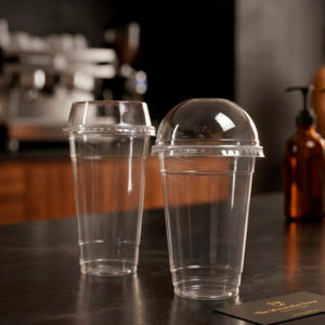 Gobelets jetables transparents en PP à paroi simple de 16/22/24 oz avec couvercles de 95 mm de diamètre pour boissons – Vente en gros au Vietnam - Product Image 1