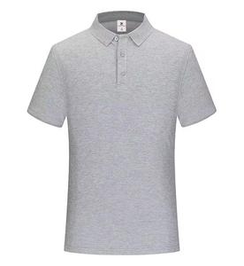 Chemise décontractée pour homme de haute qualité, 180g, 100% coton jersey tricoté, unie, anti-boulochage, manches courtes, uniforme de bureau, logo personnalisé - Product Image 2