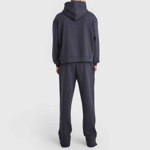 Fournisseur en gros propose un ensemble de survêtement respirant en molleton de coton à capuche 2 pièces pour homme, idéal pour l'hiver, avec option de marque privée et tarifs d'exportation en gros. - Product Image 4