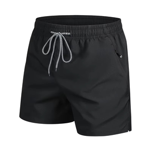 2026 Custom OEM Mens Quick Dry Swim Shorts Elastic Waist Drawstring Lightweight Beach Running Shorts With Zipper Pocket - Product Image 6