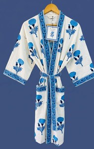Vestido Kimono Sexy con Estampado Personalizado, Tela de Algodón, Precio Bajo, Vestido de Verano y Primavera para Mujer, Cuello en V, para Fiesta - Product Image 2