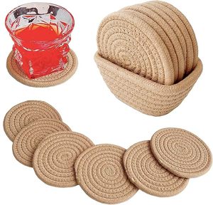 Posavasos Redondos de Bambú, Resistentes al Calor, Estilo Nórdico, para Tazas y Jarras - Product Image 4