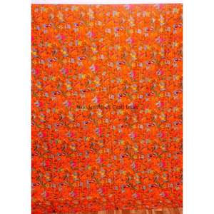 Couvre-lits Kantha vintage modernes et tendance, ethniques, anciens, traditionnels, 100% coton, écologiques, faits à la main, imprimés, pour la maison et l'hôtellerie. - Product Image 1