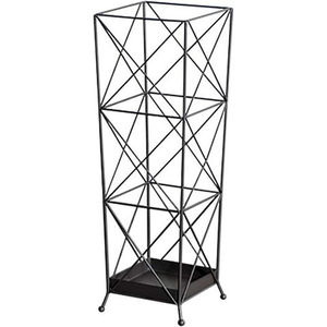Paragüero Moderno de Metal Negro, Independiente, de Una Sola Cara, con Estructura de Marco con Recubrimiento en Polvo, Decoración para el Hogar - Product Image 3