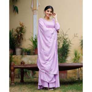 Conjunto de Traje de Satén Morado Iris Liliac - Talla XS - Product Image 3