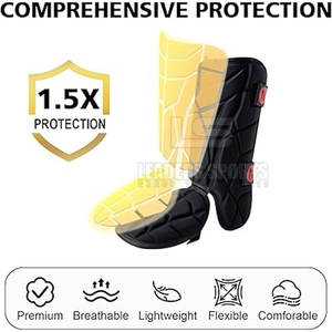 Protège-tibias et genouillères de baseball en EVA, protection professionnelle légère, personnalisables avec logo pour l'entraînement sportif - Product Image 5