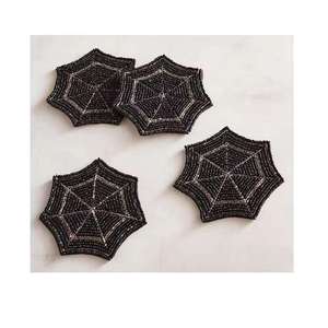 Posavasos de Poliéster con Cuentas de Vidrio Hechas a Mano, Ecológicos, de 4 Pulgadas, Multicolores, Personalizables, Diseño Aleatorio, para Bebidas y Té, Gran Venta - Product Image 3