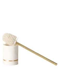 Modern Design Eco-Friendly Lightweight Freestanding Toilet Brush <b>Holder</b> Set with Stainless Steel Cup for Hotel and Home Use - Product Image 1