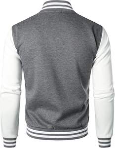 Chaqueta Varsity Estilosa, Chaqueta Universitaria de Béisbol a la Moda, Chaqueta de Invierno Varsity Transpirable con Mangas de Cuero - Product Image 6