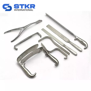 STKR INTERNATIONAL Juego de Instrumentos Quirúrgicos Gluteus de 9 Piezas, Herramientas Manuales de Cirugía Dental de Acero Inoxidable, Clase I, Certificación CE - Product Image 1