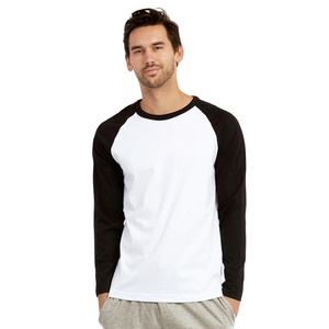 T-shirt pour homme en coton respirant et à séchage rapide, coupe classique, décontracté, uni, grande taille, manches longues, haute qualité, prix de gros - Product Image 1