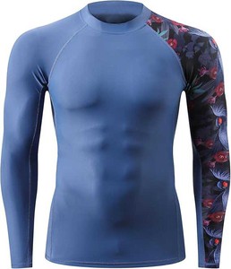 Maillot de compression respirant en maille pour hommes, manches longues, MMA BJJ, vêtement d'entraînement rafraîchissant, Europe USA Top - Product Image 5