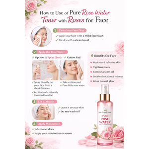 Spray Facial de Agua de Rosas Orgánica, Tónico Herbal para Piel Seca, Ingredientes Naturales, Suministro al por Mayor desde India - Product Image 2
