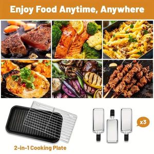 1500W Portable Intérieur Électrique BBQ Plaque Chauffante Sans Fumée Amovible Antiadhésive Lave-Vaisselle Hot Pot Cuisine Essential Parfait - Product Image 5