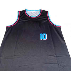 Maillots de basket-ball respirants à séchage rapide, les plus vendus, dernier design, en polyester, pour hommes, maillot de basket-ball vierge - Product Image 2