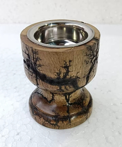 Brûleur de Bakhoor Portable en Bambou, Diffuseur d'Arômes Bois de Santal et Oud, 100% Naturel, Support de Fumée de Bureau, Spa à Domicile, Encens Indien - Product Image 2