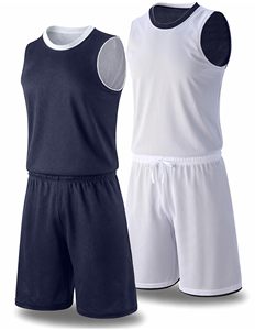 Maillot et short de basketball réversibles pour hommes et jeunes, uniforme de sport double face, OEM personnalisé en gros - Product Image 4