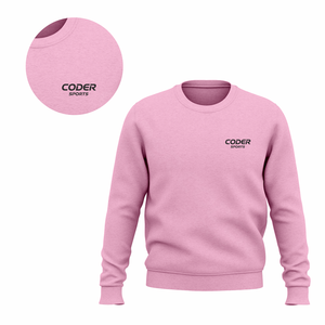 Sweat-shirt à manches longues à col rond en coton 100% de haute qualité, personnalisé avec un logo brodé, best-seller - Product Image 3