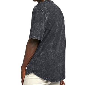 Camiseta de lavado ácido para hombre totalmente personalizable con impresión digital Street Wear Fashion disponible en diferentes colores - Product Image 4