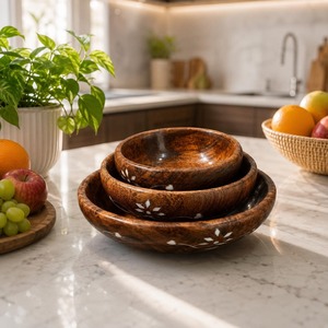 Export Quality <b>Small</b> Wooden Bowl Handmade Natural Wood Dish <b>For</b> Snacks Nuts Spices Desserts And Home Decor <b>for</b> <b>Sale</b> - Product Image 5