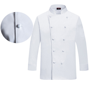 Tabliers de travail unisexe à manches longues pour chef, en mousseline de coton à impression numérique, pour la pâtisserie et la cuisine, automne-hiver, pour hôtels et restaurants - Product Image 5