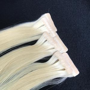 Nouvel Arrivage Sans Couture pour Genius Trame Extensions de Cheveux Humains Vierges Couleur Blonde Ruban Adhésif Invisible Nouvelle Arrivée Couleur Blonde - Product Image 3