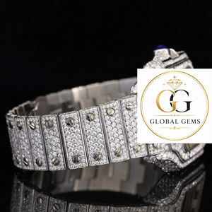 Premium Quality Luxury Fully Iced Out Mossiante Diamond Watch with Stainless Steel for Party and Occasion Available for Sale - Product Image 5