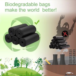 ถุงขยะแบบมีเชือกผูกและถุงใส่ขยะชนิด PE รีไซเคิลได้ ใช้แล้วทิ้ง ซักล้างได้ พิมพ์ลายได้ ปรับแต่งขนาด/ความจุได้ - Product Image 5